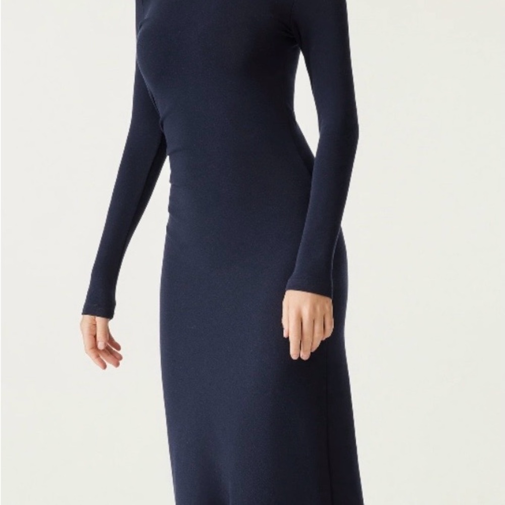 OGL Dark Green Long Sleeve Midi Dress